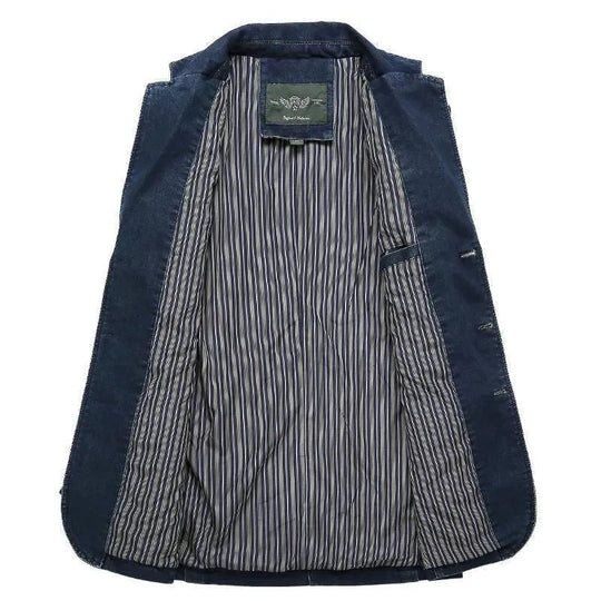 Herren Blazer - Cowboy Denim Jeans Blazer