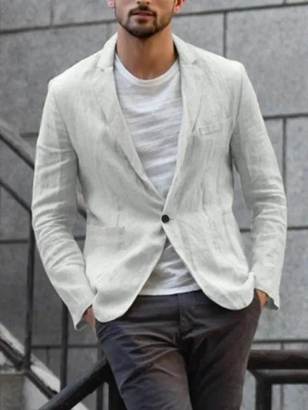 Herren Blazer - Leinen Blazer