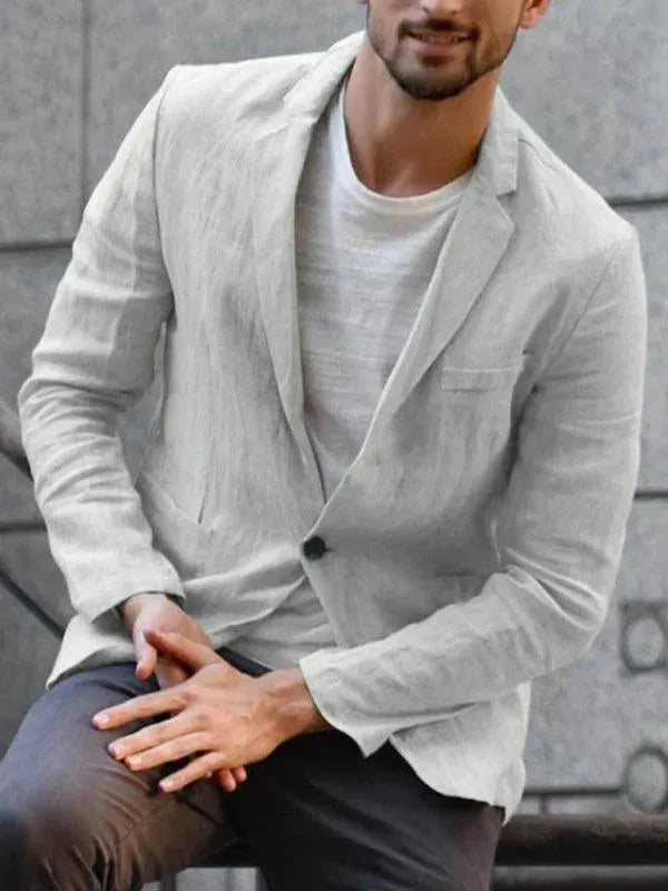 Herren Blazer - Leinen Blazer