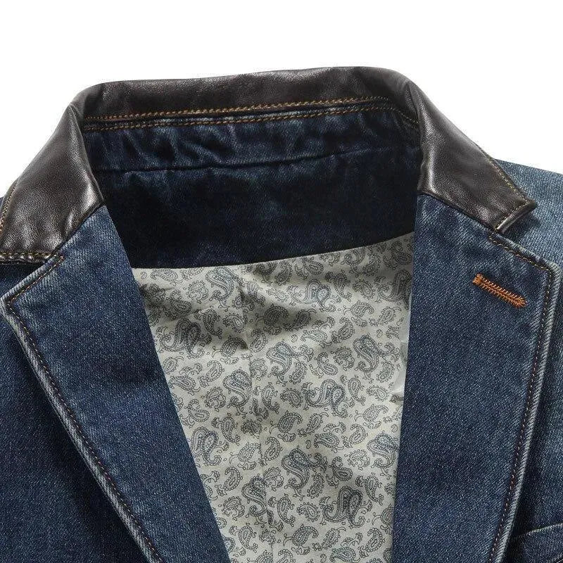Shopnory | Herren Blazer - Streetstyle Denim Blazer