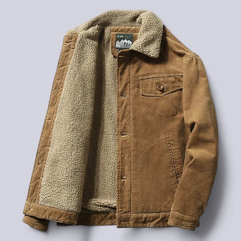 Herren Cordjacke Herbst mit weichem Innenfutter