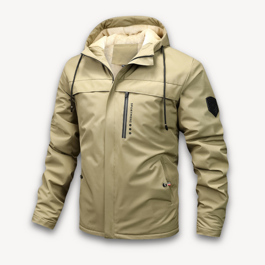 Herren Wasserfeste Kapuzenjacke - Stilvolle & LanglR&Bige Oberbekleidung