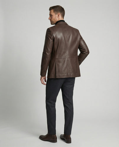 Herren Leder Blazer