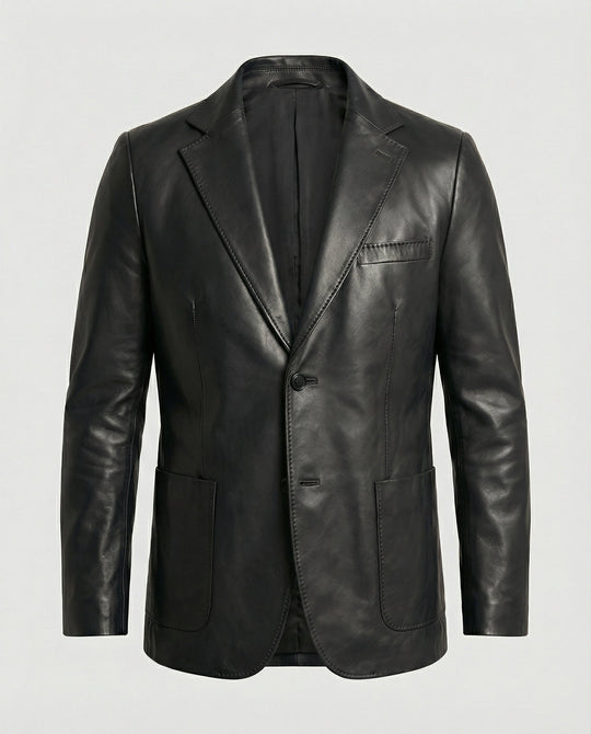 Herren Leder Blazer