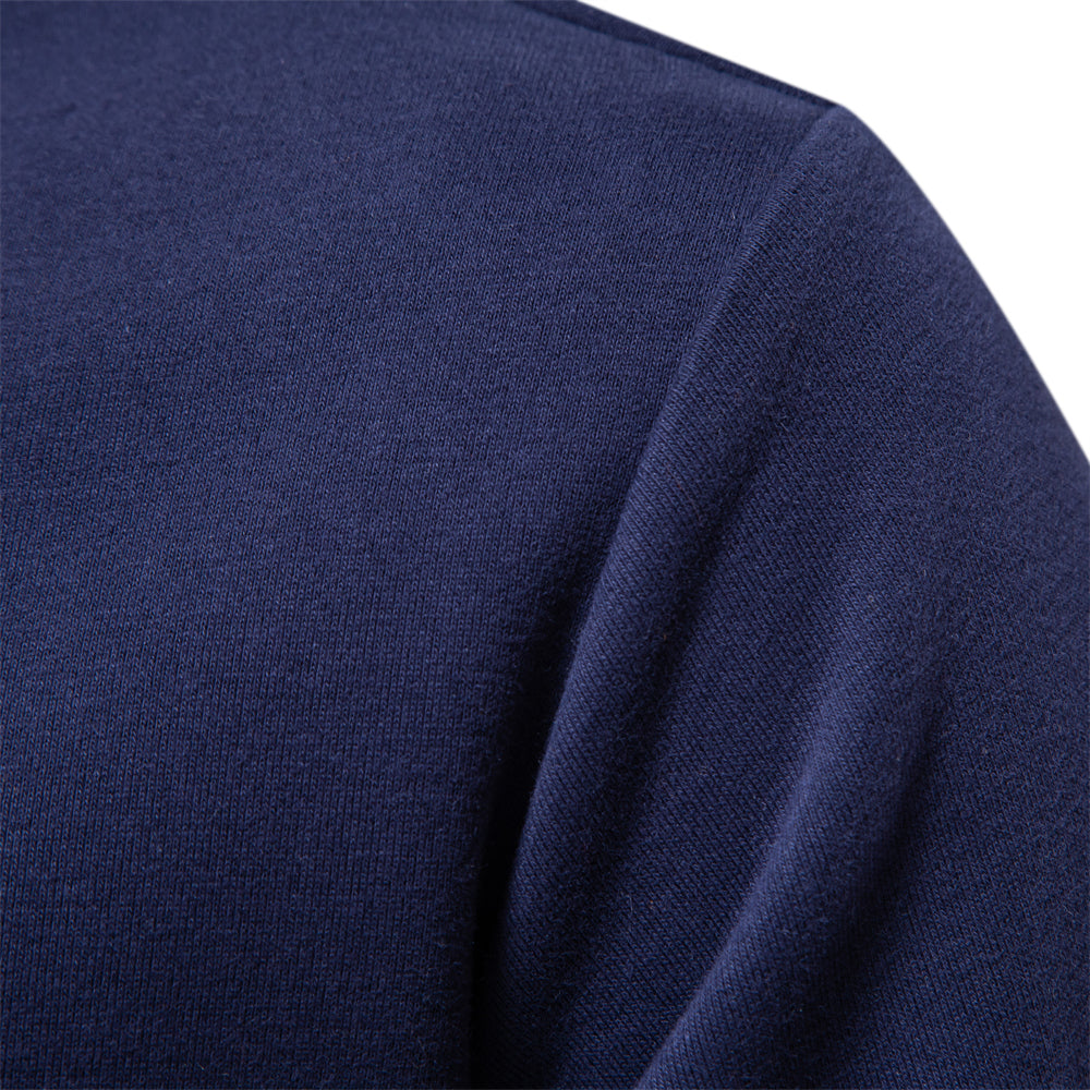 Herren-Polo-Pullover mit langen Ärmeln