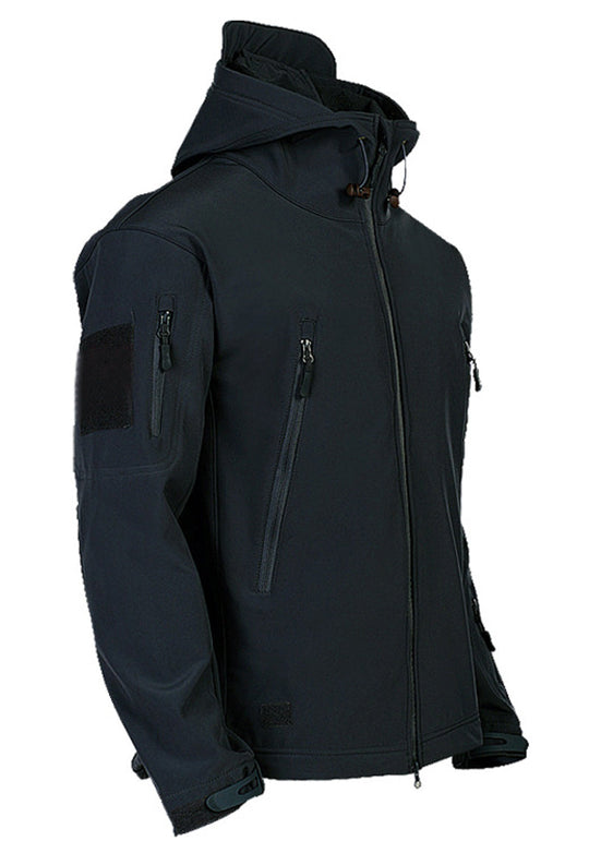 Herren Softshelljacke mit Kapuze