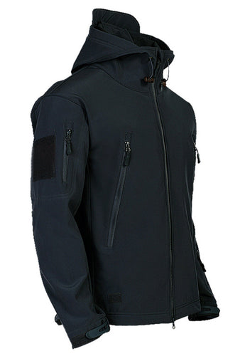 Herren Softshelljacke mit Kapuze