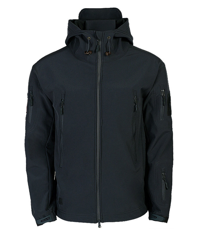 Herren Softshelljacke mit Kapuze