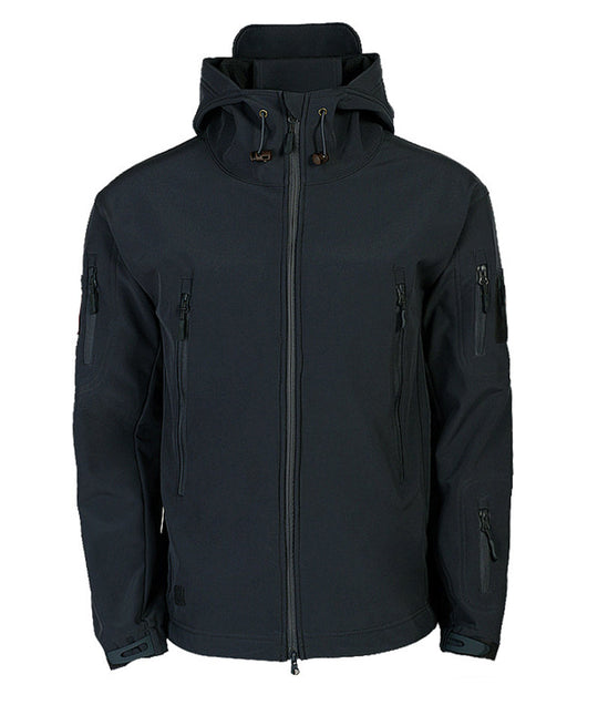 Herren Softshelljacke mit Kapuze