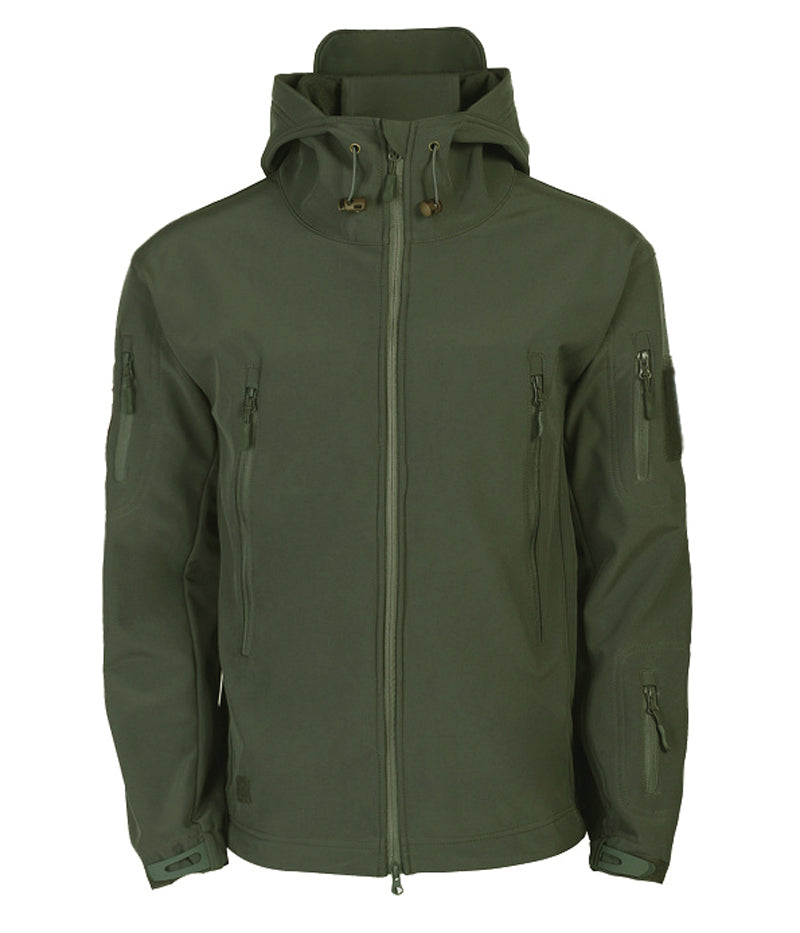 Herren Softshelljacke mit Kapuze