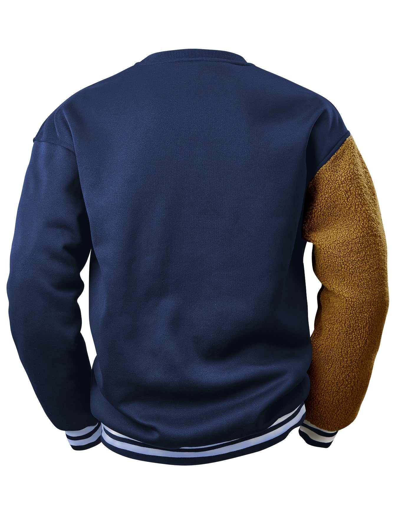 Herren Sweatshirt mit gesticktem Cartoon-Bär