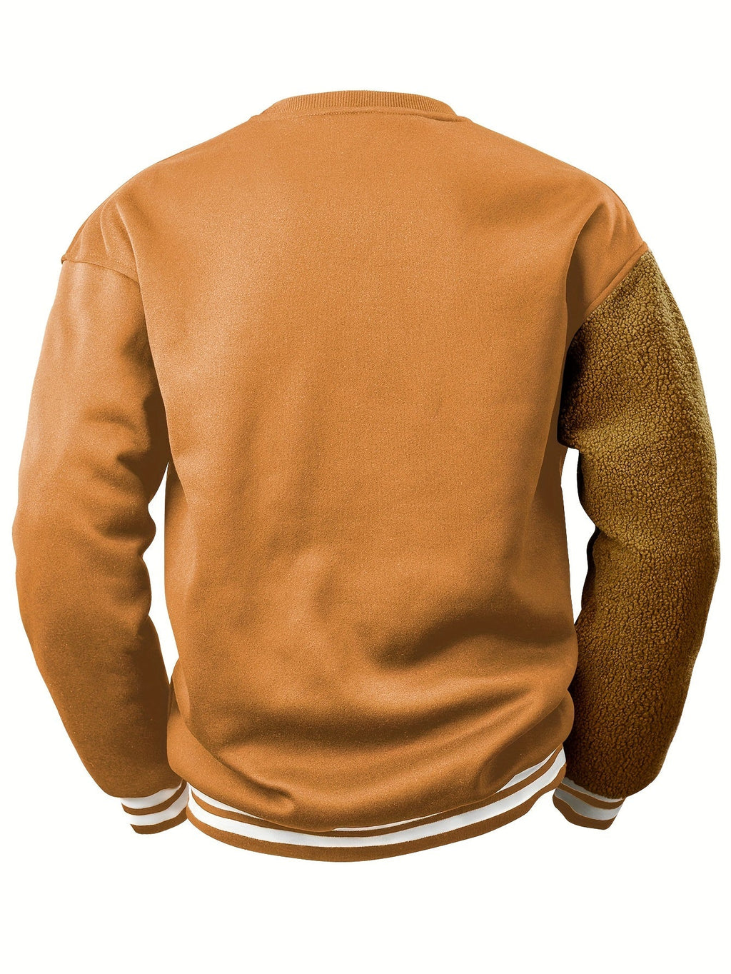 Herren Sweatshirt mit gesticktem Cartoon-Bär
