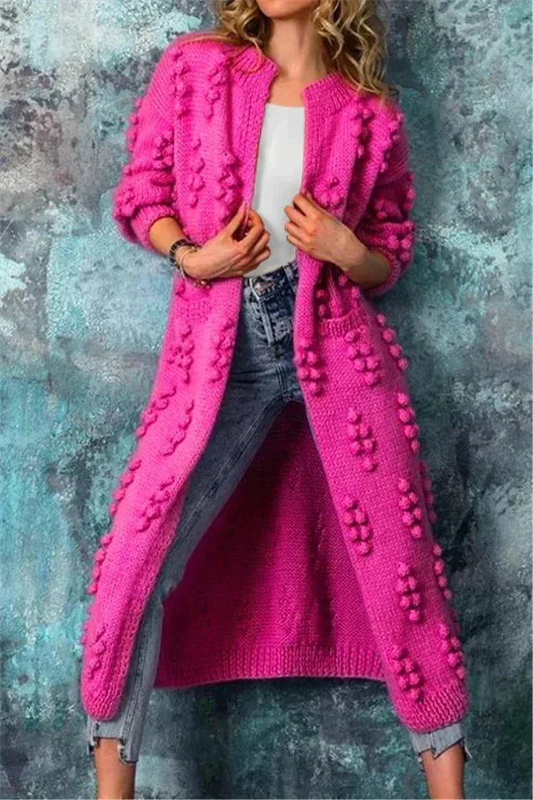 Damen Strickjacke mit Strickmuster