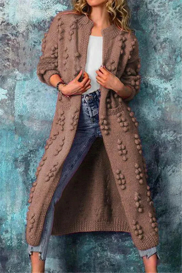 Damen Strickjacke mit Strickmuster