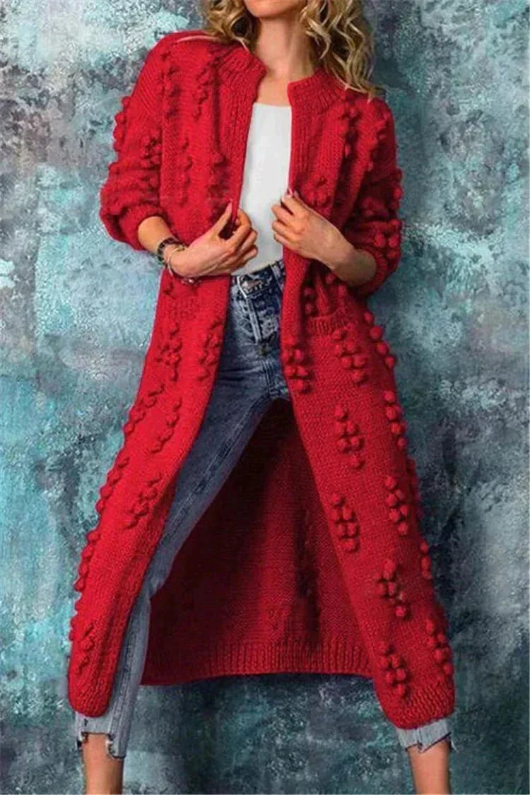 Damen Strickjacke mit Strickmuster