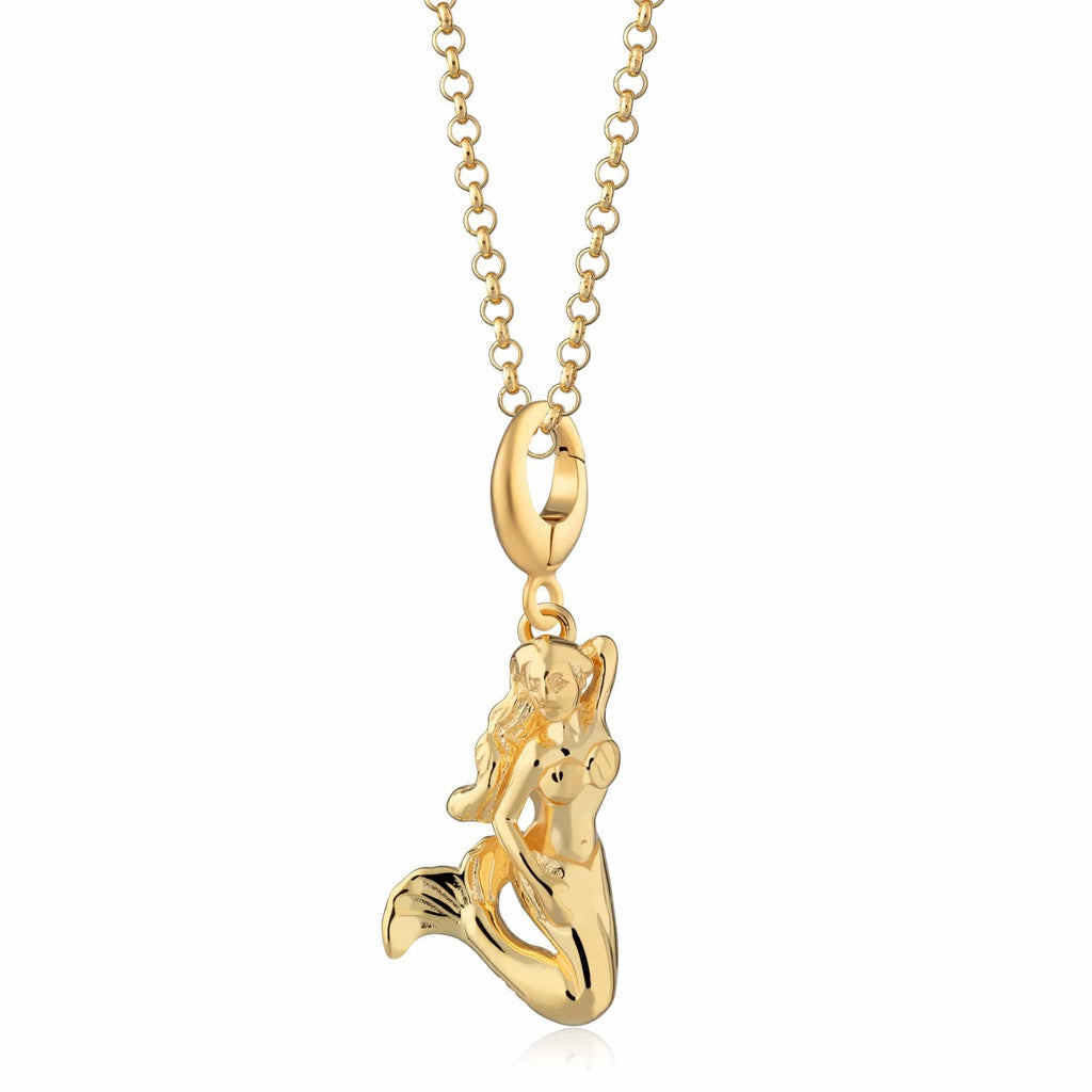 Gold Meerjungfrauen Charm Halskette | Shop Nory