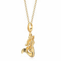 Gold Meerjungfrauen Charm Halskette | Shop Nory