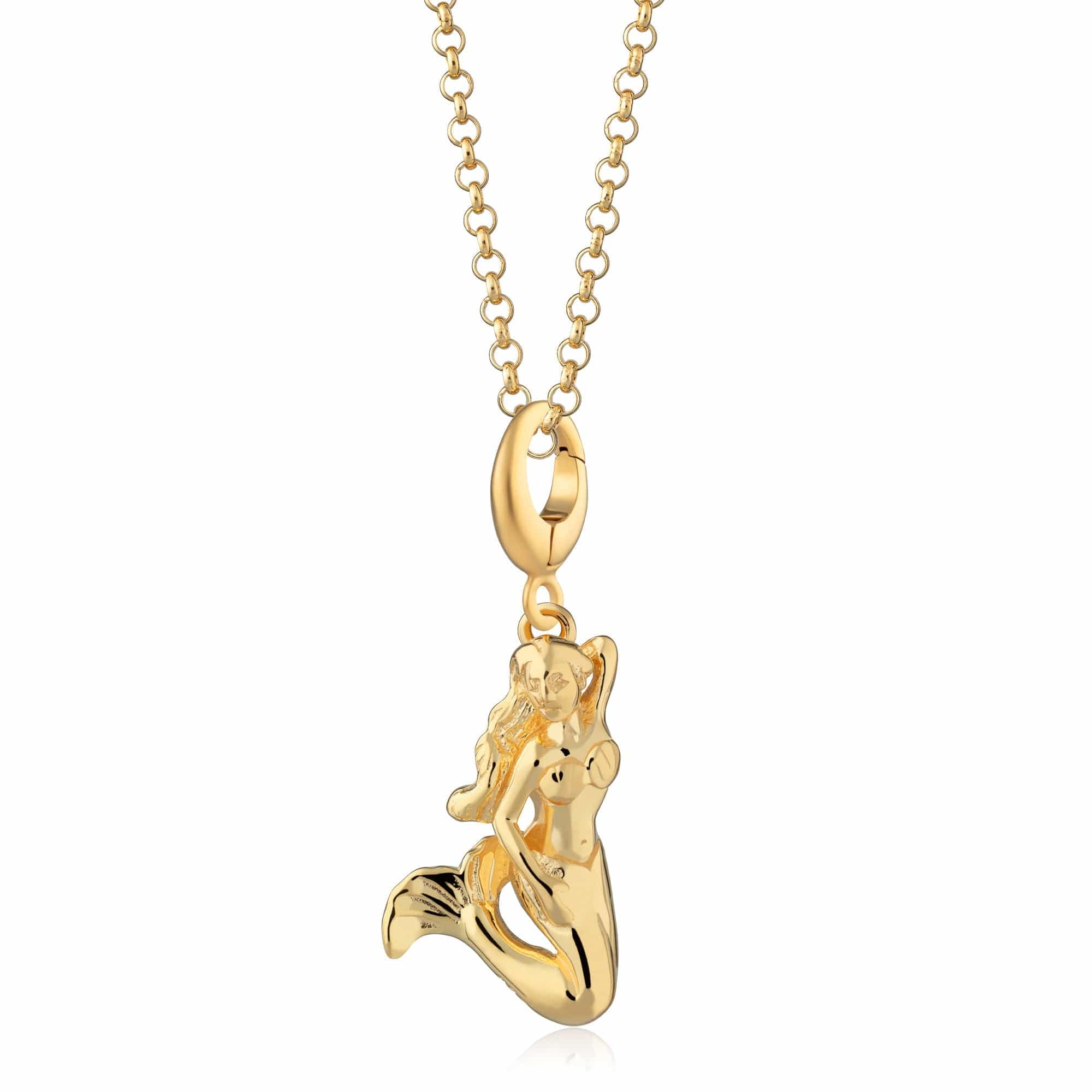 Gold Meerjungfrauen Charm Halskette | Shop Nory