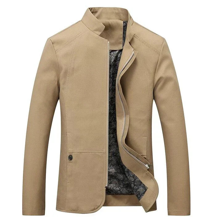Herren Slim-Fit Leichtgewicht Zip-Up Jacke