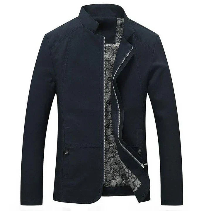 Herren Slim-Fit Leichtgewicht Zip-Up Jacke