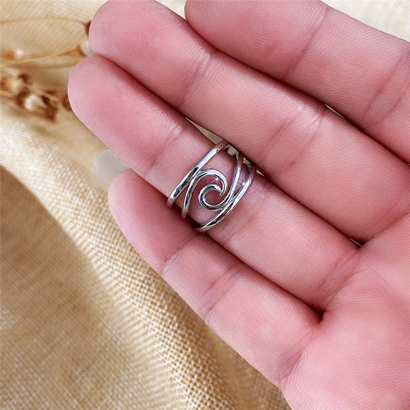 Metall Stil Einfach Vielseitig Ring | Shop Nory