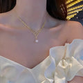 Metall Gewebtes Mesh Hängendes Magisches Perlen-Halsband | Shop Nory