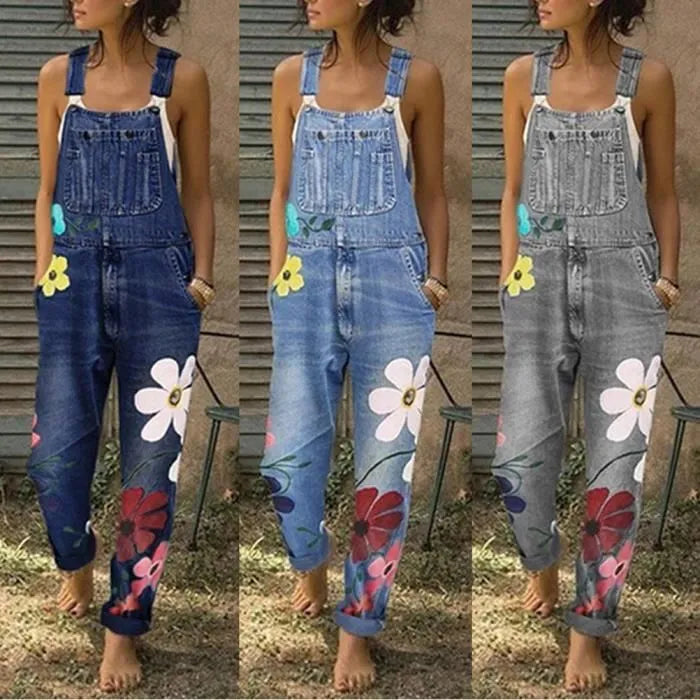 ShopNory | Ärmelloser Denim-Overall