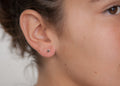 Ohrstecker Mini Plättchen Vergoldet - Ohrringe Rund für Damen | Shop Nory