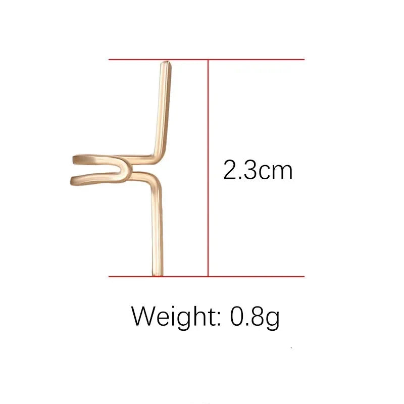 Minimalistischer Haken-Ohrstecker | Shop Nory