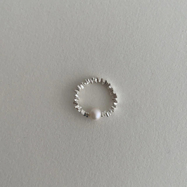 Minimalistische Perlenelastische Finger Ring | Shop Nory