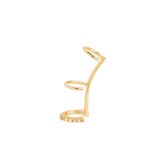 Minimalist Drei-Lagen-Zirkon-Ohrcuff | Shop Nory