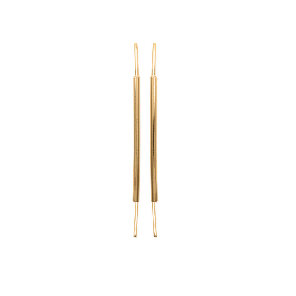 Minimalistische offene Creolen - 16Karat vergoldet | Shop Nory