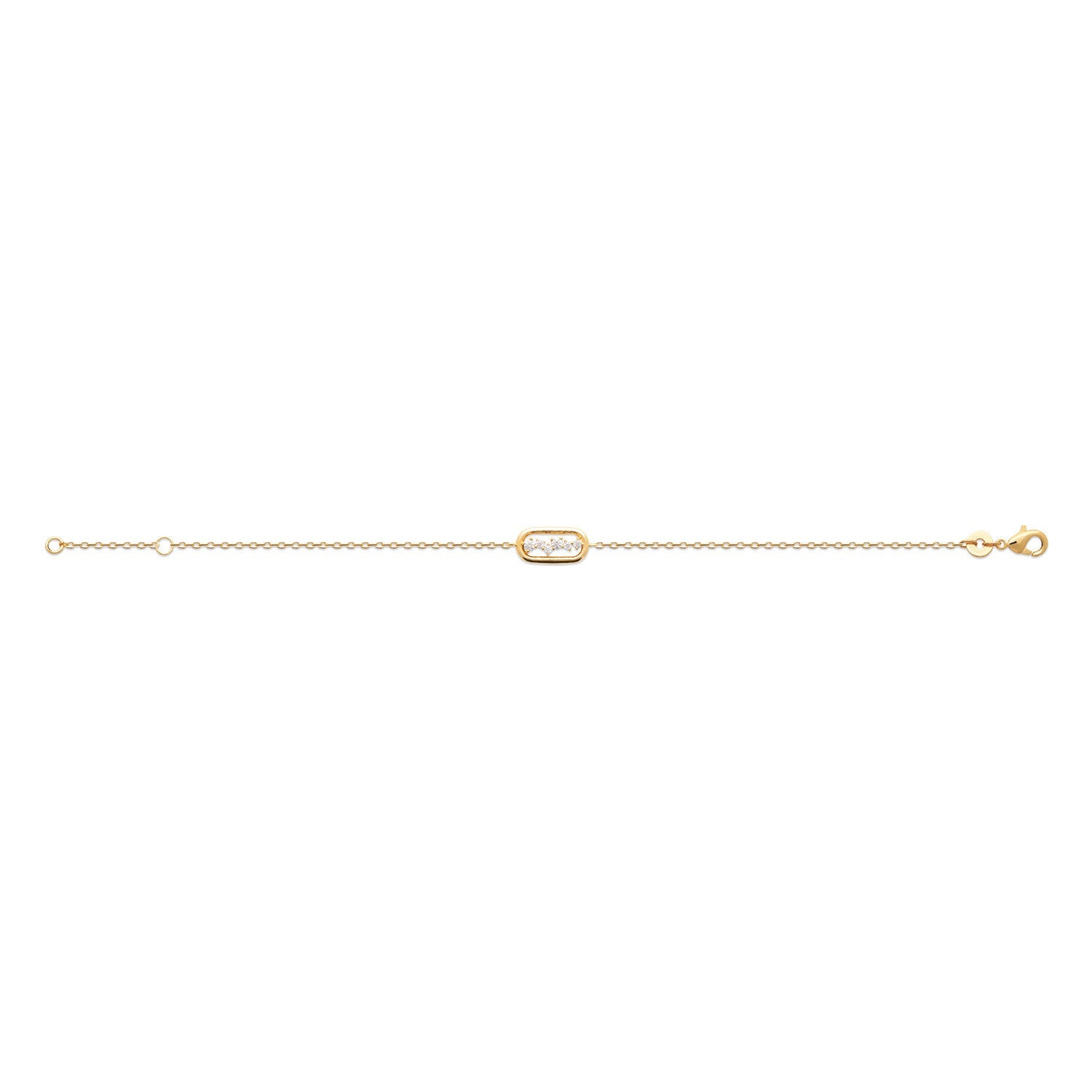 Modernes Armband mit Zirkonia - Vergoldet | Shop Nory