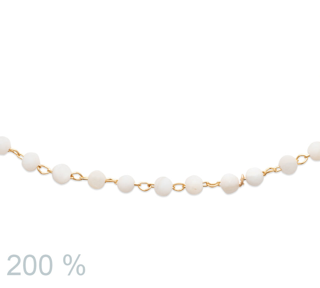 Schlichtes Armband mit Mondstein - 16K vergoldet | Shop Nory