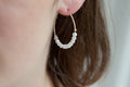 Creolen Ohrringe mit Edelsteinen Vergoldet, Edelstein Schmuck für Damen | Shop Nory