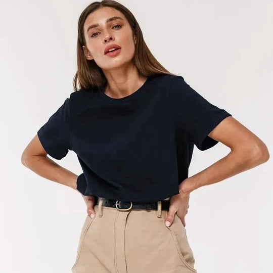Damen-T-Shirt Aus 100% Baumwolle