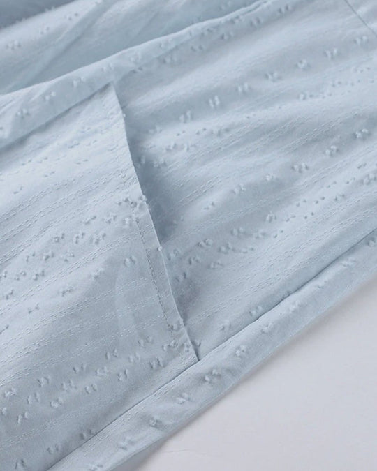 Entspanntes Boho-Hemdkleid mit V-Ausschnitt für Damen
