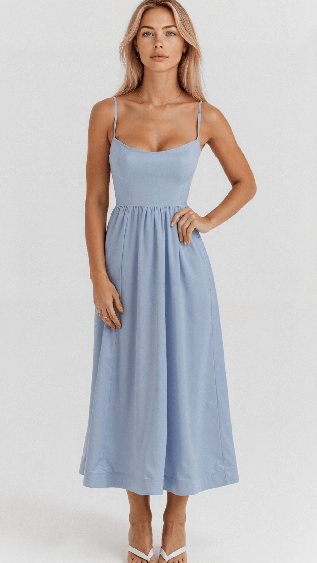 Elegantes Ärmelloses Midikleid für Damen