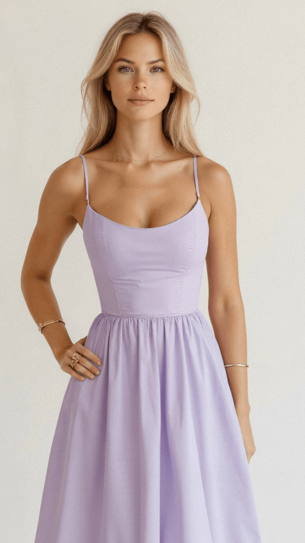 Elegantes Ärmelloses Midikleid für Damen