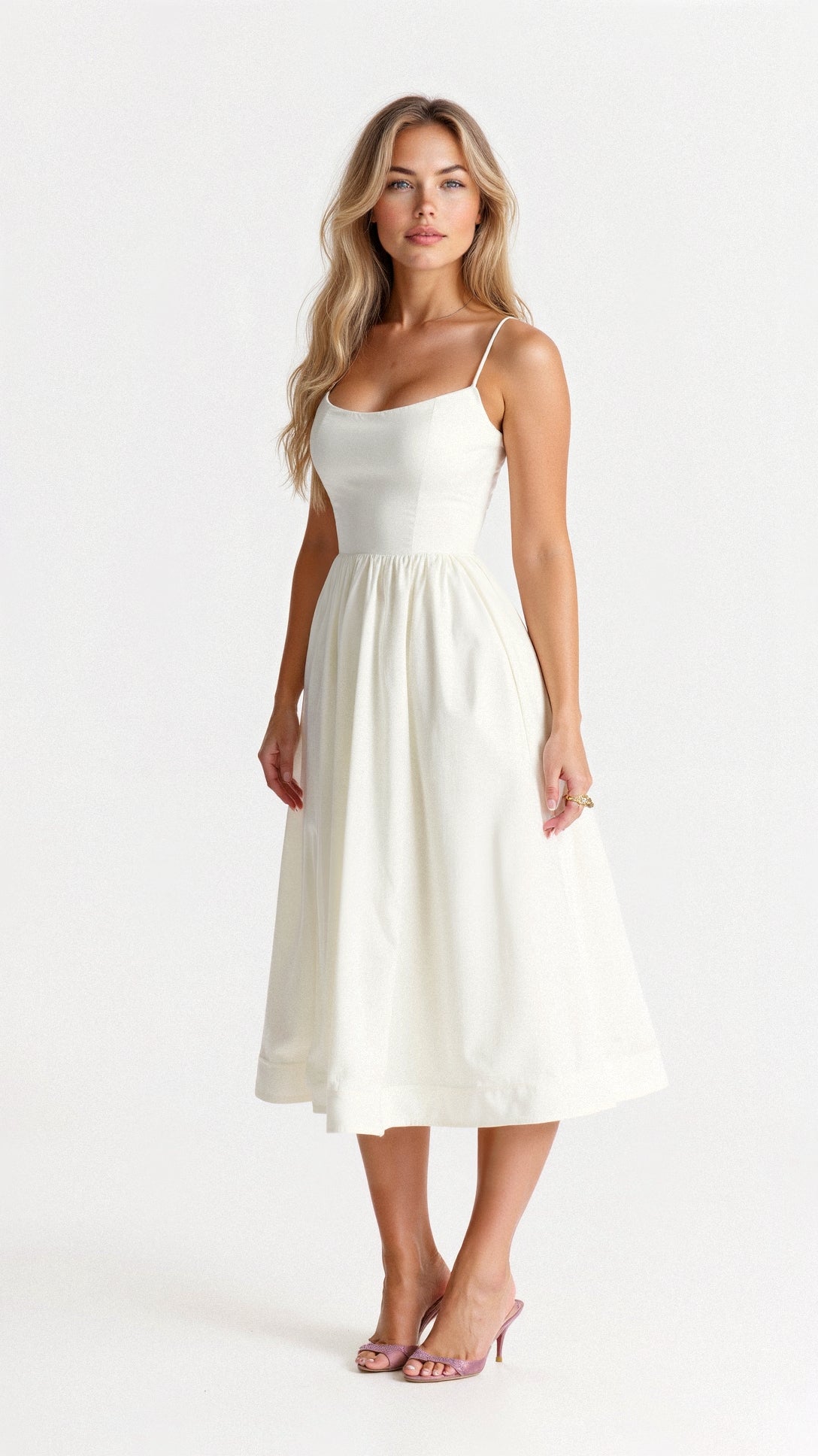 Elegantes Ärmelloses Midikleid für Damen