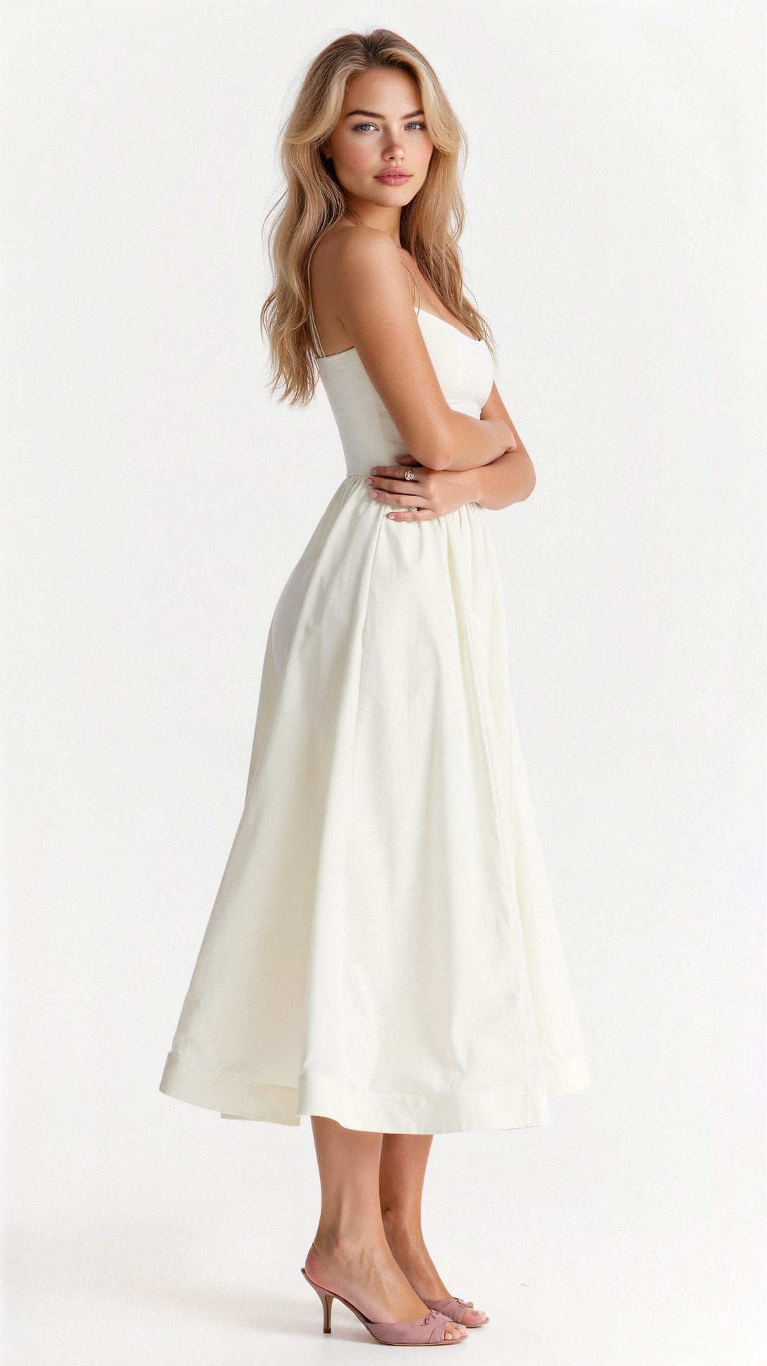 Elegantes Ärmelloses Midikleid für Damen