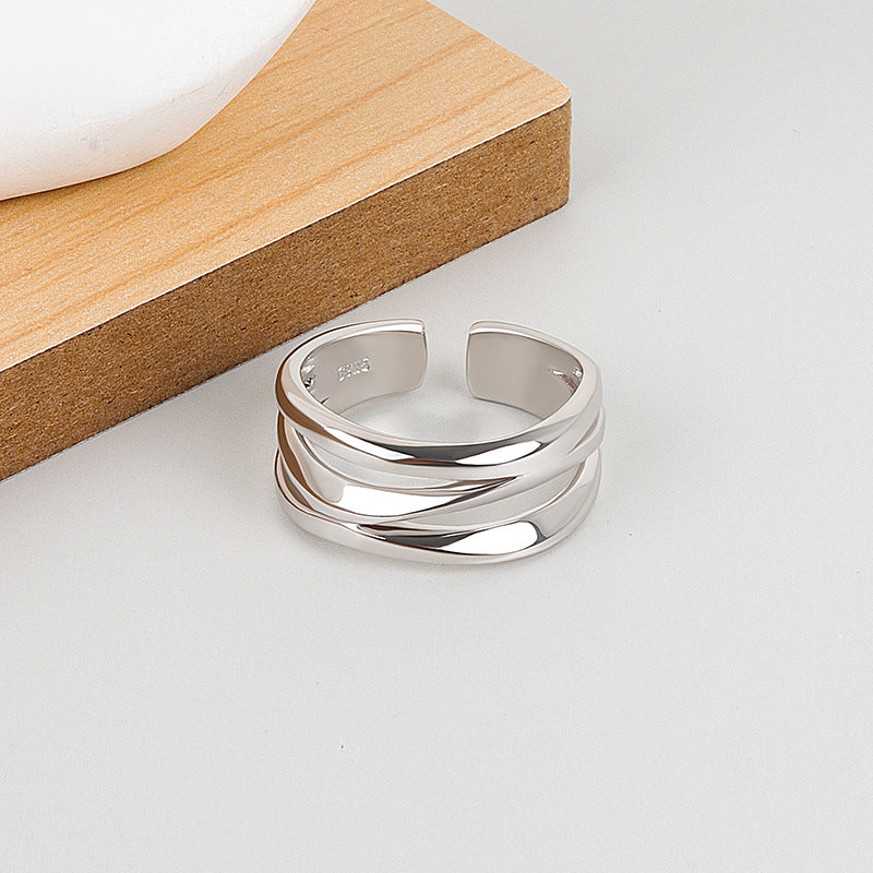 Mehrschichtige Mode Offene Verstellbare Breite Ring | Shop Nory