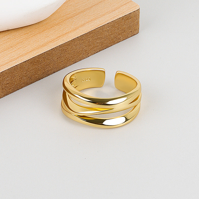 Mehrschichtige Mode Offene Verstellbare Breite Ring | Shop Nory