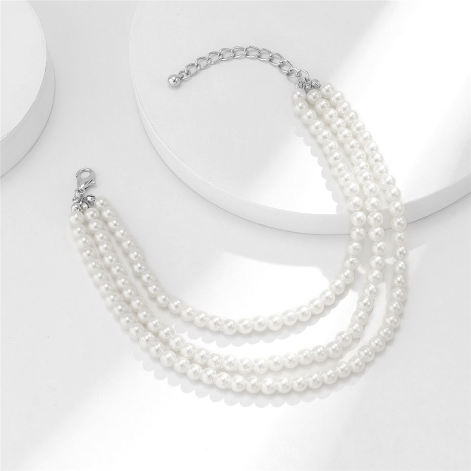 Mehrschichtige Quastenperlenkette Fußkette | Shop Nory