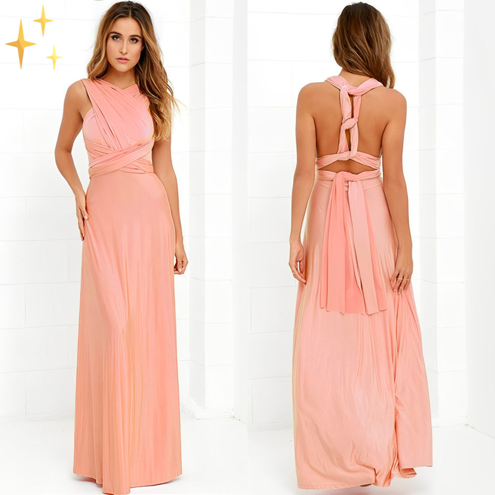 Elegantes Baumwoll Wickelkleid
