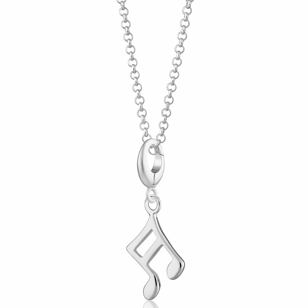 Silberne Musiknote Charm Halskette | Shop Nory