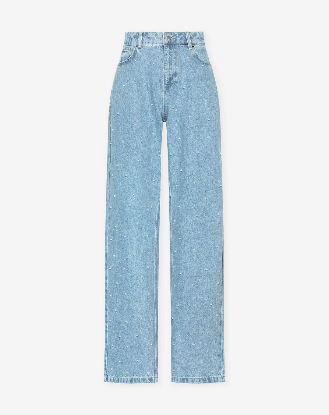 Shopnory | Denim Sparkle Pants mit Glitzer