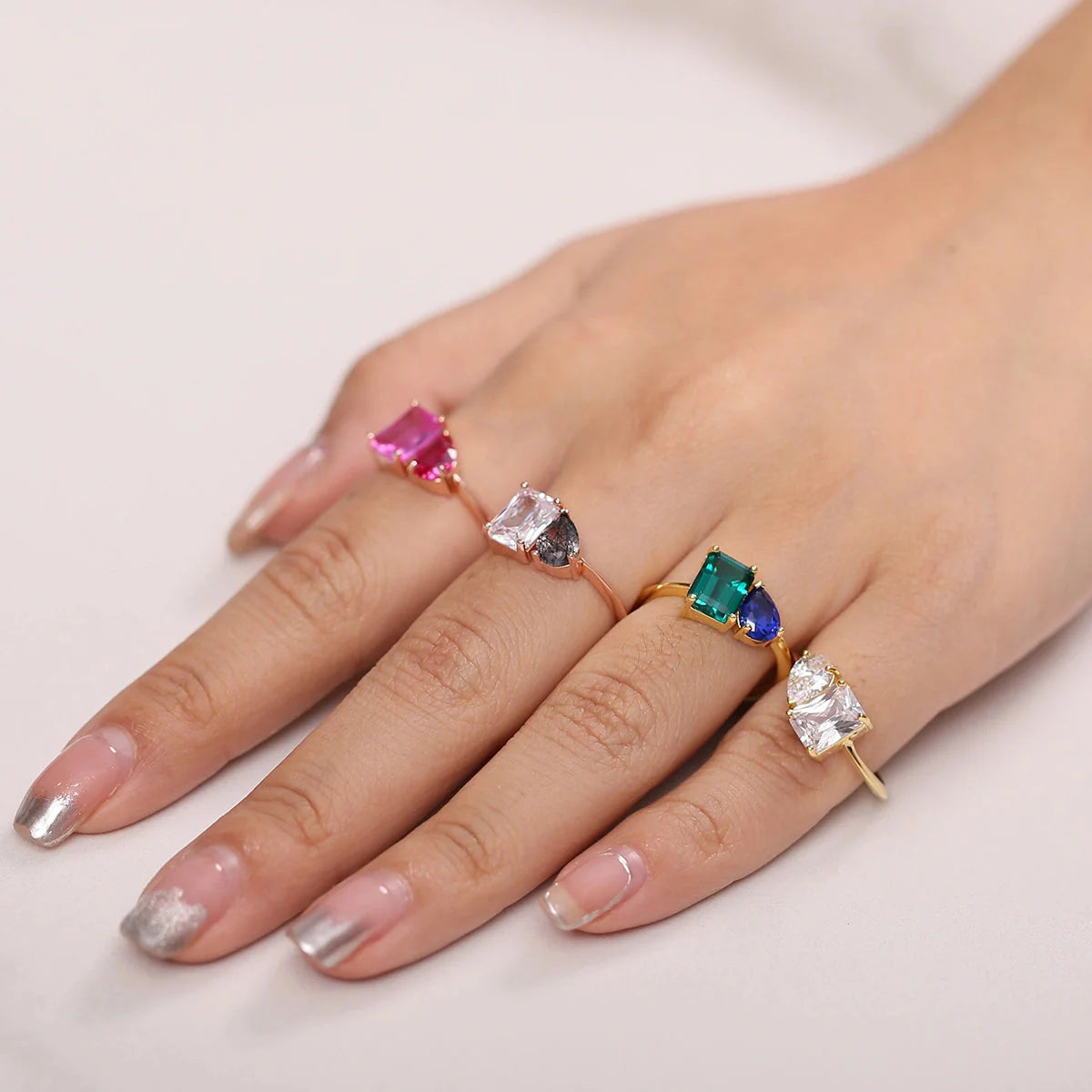 Moissanit Du und ich Ring Verlobungsring | Shop Nory