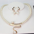 Shopnory | Perlenkette + Ohrringe Set
