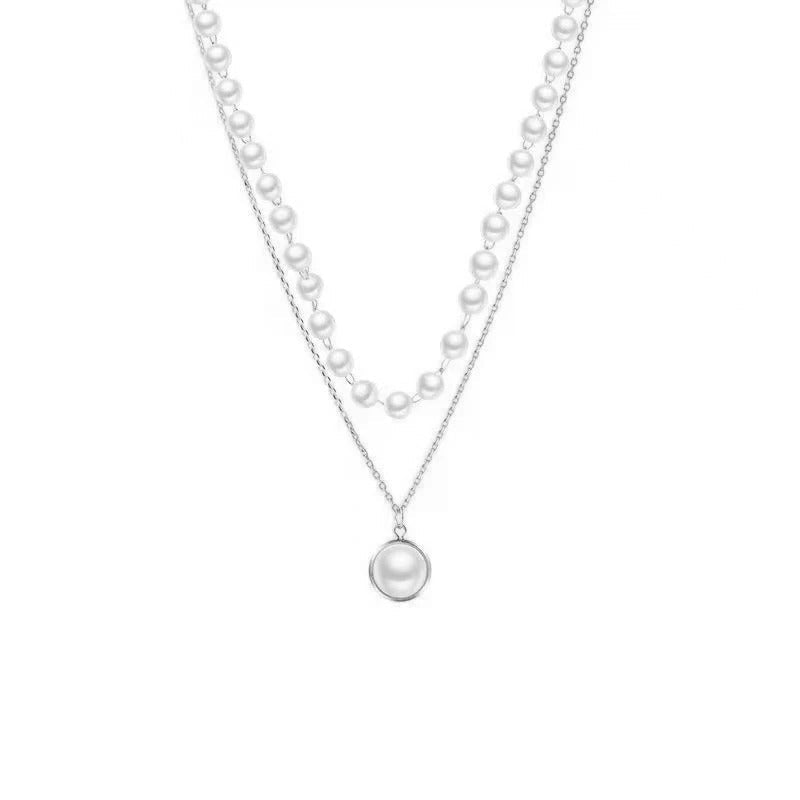 Neue Mode Doppelter Schichten Perlenkette | Shop Nory